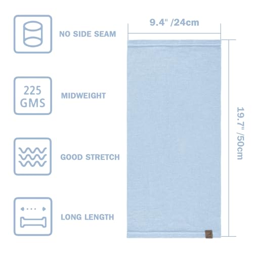 Image of ACUSHLA 100% Merino Wool Neck Gaiter Men Women Winter Ski Face Mask Scarf