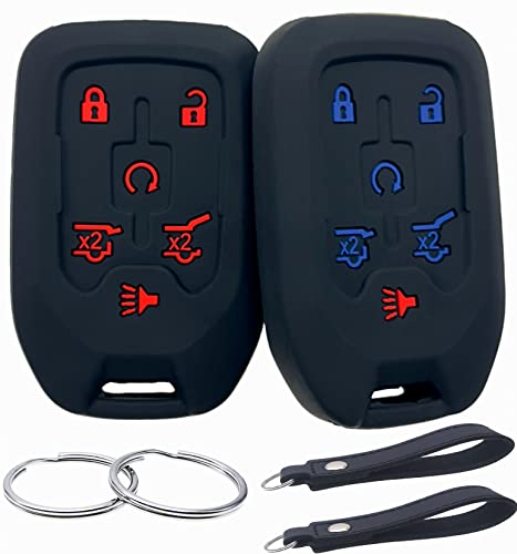 Coque de clé GMC Yukon protection silicone pour télécommande 6 boutons