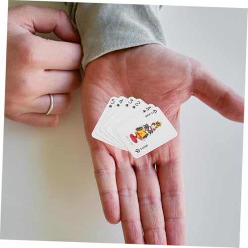 SOIMISS 6 Stück Miniatur Pokerkarten Teiliges Winzige Kartenspiele für Reisen und Partys Lustige Sammelkarten als Witziges Vielseitig Einsetzbar für Familien und Camping – Bild 5