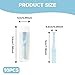 Ryetvok 10 Pack Blue Hard Contact Lens Remover Tool, Silicone Suction Cup Plunger for RGP & Scleral Lenses, Individual Container,Reusable Eye Contact Removal Tool for Daily & Travel Use