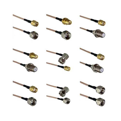 Câble coaxial de 20 cm RG316 F TV vers SMA pour intégration discrète meuble de salon
