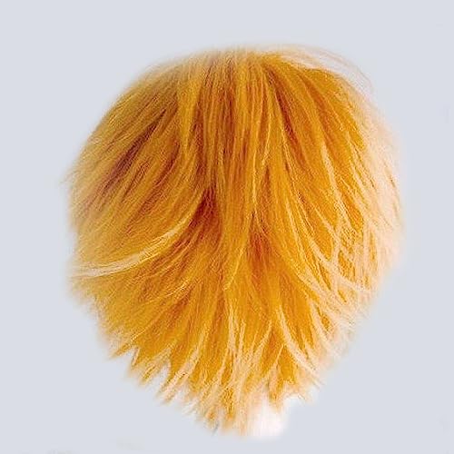 Gairyan Unisex Anime Cosplay Wigs - Orange Straight Fluffy Wigs for Women/Men - Costume Theme Party & Halloween - Image 2
