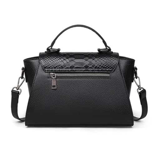 Women's Top Handle Tote Handbags Crossbody Cowhide Bags Genuine Leather Satchel with Shoulder Strap3