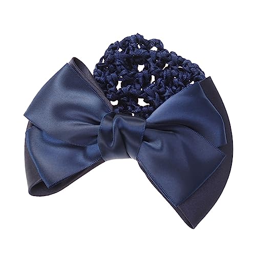 DRESSOOS Tocado De Lazo Accesorios Para El Cabello Para Mujeres Redecilla Para Bollo Pasador De Pelo Con Lazo Ballet Danza Patinaje Ganchillo Redecilla Red De Redecilla Tejer Simple Trabaja