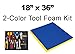 5S TOOL BOX SHADOW FOAM ORGANIZERS (2 COLOR) CUSTOM SIZE (18