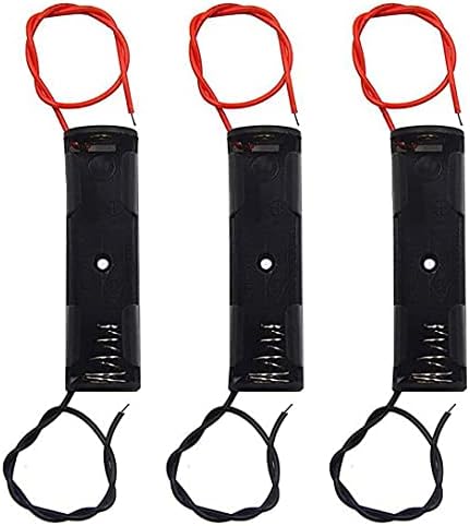 WAYLLSHINE 6PCS 3 X 1.5V AAA Battery Spring Clip Black