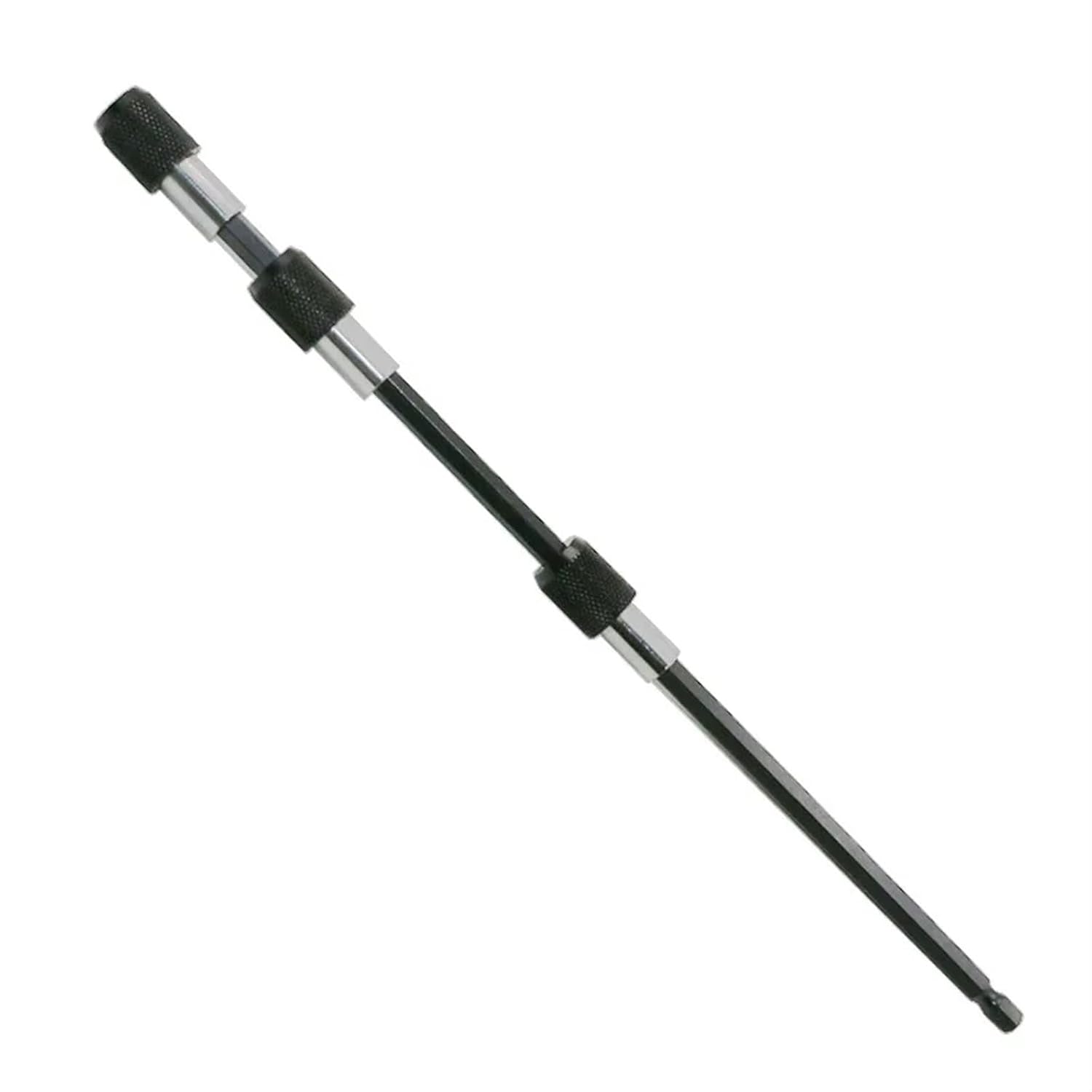 1/4 Inch Head Extension Rod Batch Magnetic Screwdriver Quick Transfer Lever Self-Locking Extension Rod 60/100/150mm Hand Tools 1Pcs(Silver)