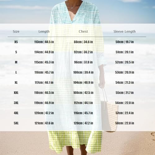 Women's Boho Smocked Long Sleeve Maxi Dress Summer Casual Loose Floral Beach Vacation Dress with Pockets3