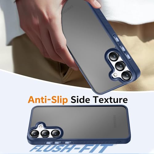 Image of KARWAN️ Shockproof Back Case Cover for Samsung Galaxy S25 | Camera Protection Bump |Shockproof Back Case Cover for Samsung Galaxy S25 - Blue