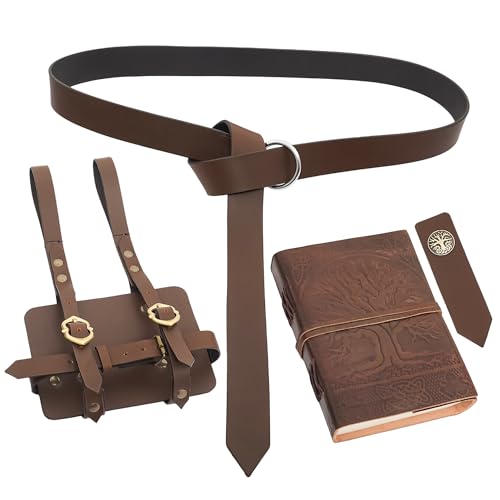 Journal d'aventurier en cuir pour GN et reconstitution historique médiévale