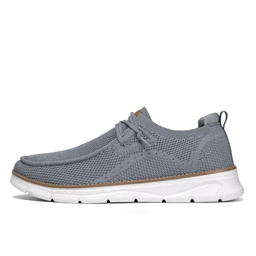 Image of Mens Slip-on Loafers Comfortable Boat Shoes Casual Walking Sneakers Mesh Business Oxfords Work Lightweight Soft Sole