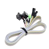1 x câble d'alimentation de 65 cm fin pour carte mère de calcul, réinitialisation avec lumière LED, interrupteur de réinitialisation d'alimentation PC, interrupteur à bouton-poussoir