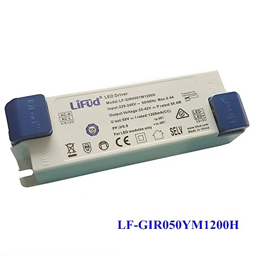 JEMITA Lifud LED Driver 25-42V 800mA 900mA 1000mA 1050mA 1200mA 1300mA 1400mA 1500mA 40-60W LF-GIRxxxYM (Color : LF-GIR040YM0900H)
