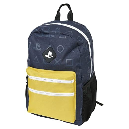 Playstation Colour Block Backpack Rucksack 41 Centimeters 20 Blau (Navy Blue)