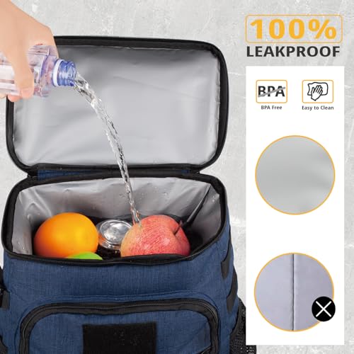 Image of 25L Insulated Cooler Backpack Water-Resistant Molle Cooler Bag for Camping