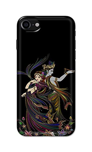 Image of Lord Radha and Krishna Hard Back Case Cover for Apple iPhone 7 (4.7 inch) / iPhone 8 (4.7 inch) / iPhone SE 2020, A1778, A1660 Back Cover -(J5) VNS2223