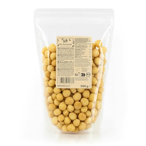 KoRo - Noix de macadamia entières et concassées 500 g