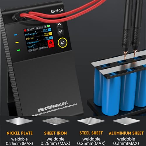 Soldador de bateria, Mini soldador de ponto | Máquina de solda por pontos portátil com tela LCD,Sold