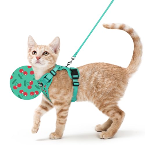 Image of rabbitgoo Cat Harness and Leash Set, Escape Proof Vest, Cherry Grove