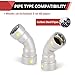 1-Pack EFIELD 1/2-Inch Carbon Steel Press 45° Elbow, P X P PRESS Connection, for Carbon Steel Pipe,(CS054)