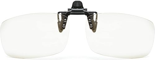 hwojjha - Lentes de lectura con clip y lupa para anteojos y lentes ultraligeros con bloqueo de luz azul abatibles para mujeres y hombres
