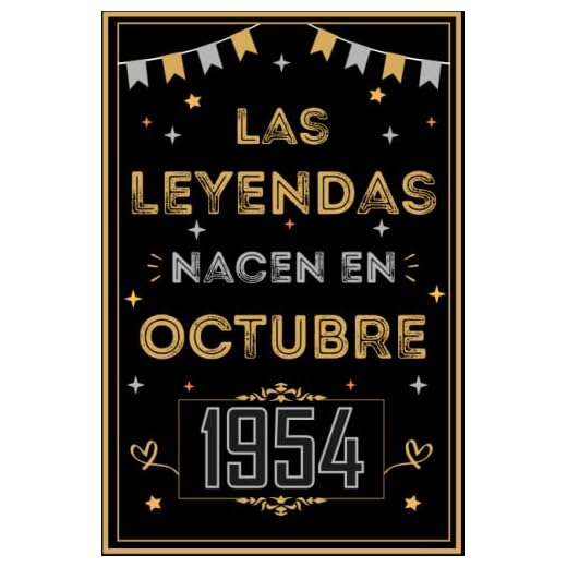 CUADERNO, LAS LEYENDAS NACEN EN OCTUBRE 1954: Regalo de 68 cumpleaños para mujeres y hombres, ideas de 68 cumpleaños... un cumpleaños... divertido, ... regalo de 68 cumpleaños para él/ella.