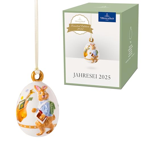 Villeroy & Boch – Annual Easter Edition Jahresei 2025 Bunt, Ornament Ostern zum Aufhängen, Ostern Deko Geschenk, Osterei, Osteredeko, Oster Dekoration, Limitiertes Sammlerstück, Premium Porzellan