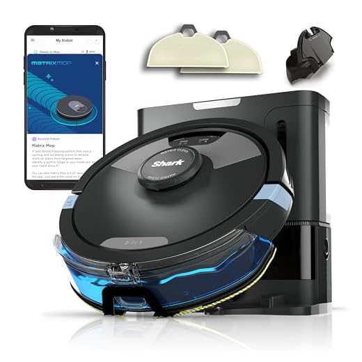Shark Matrix Plus 2-in-1 Self-Empty Robot Vacuum Cleaner & Mop with LiDAR Home Mapping & Edge Cleaning, for Carpet, Hard Floors & Pet Hair, Anti-Allergen, Self-Charging, WiFi/App, Black