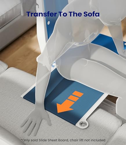 Image of Maidesite Slide Sheet Board for Chair Lift, Tubular Slider Sheets, Positioning Patient Transfer Device, Assisting Seniors in Chair Lift & Moving into Bathtubs, AY01