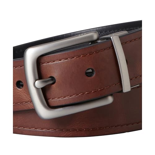 Fossil Men's Reversible Black/Brown Leather Belt3
