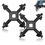 2Pcs 4 in 1 Drill Chuck Key Wrench, 1/4