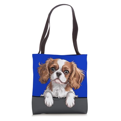 Bolsa Tote Perro Cavalier King Charles Spaniel miniatura 1