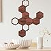 Honeycomb Wood Wall Art - Modern Hollow Hexagon DIY Geometric Wall Decorations for Bedroom, Living Room, Kitchen, Home Office
