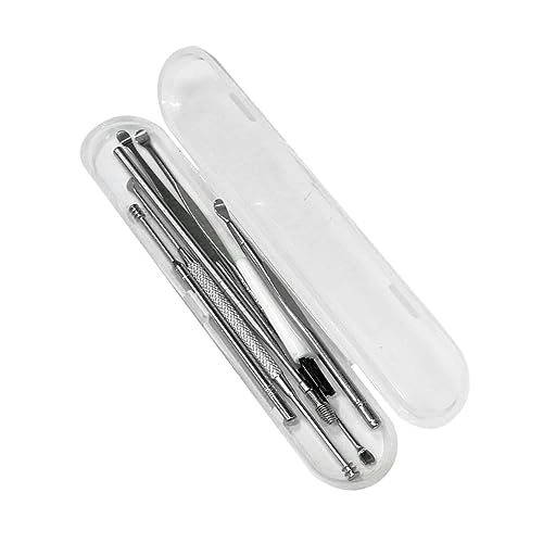 Healvian Medical Grade Ear Wax Removal Kit Spiral Ear Digger Tool Safe Rounded Head Ear Picks Storage Box for Ages