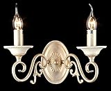 Durchmesser: 30 cm Casa Padrino Barock Wandleuchte Creme Gold 30 x H 28 cm Antik Stil - Wandlampe Wand Beleuchtung