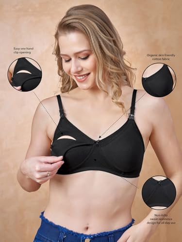 Image of Cotton Nursing Bra | Non-Padded | Full Coverage