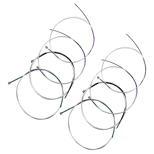 GOOHOCHY Violin Strings Universal Set 8pcs Full Set 0.26mm to 0.73mm Sizes for Tone Match