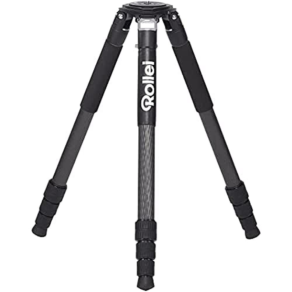 Rollei Rock Solid Alpha XL Carbon - Professionelles Carbon Stativ mit einer Tragkraft von 60 kg,...