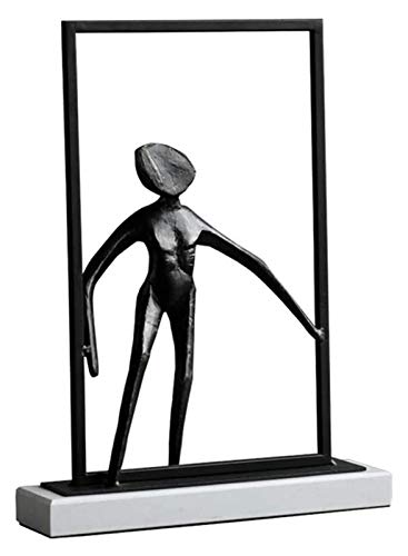WQQLQX Statue Charakter Skulptur-Zusammenfassung dekorative Metall Antike...