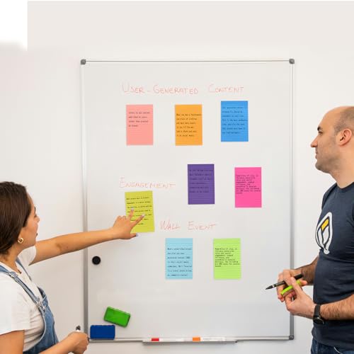 ZCZN Notas Adhesivas con Rayas, Pack de 8 Bloc de Notas,100 x 150 mm Notas Autoadhesivas, 40 Hojas por Bloc, Total de 320 Hojas, 8 Colores - imagen 6