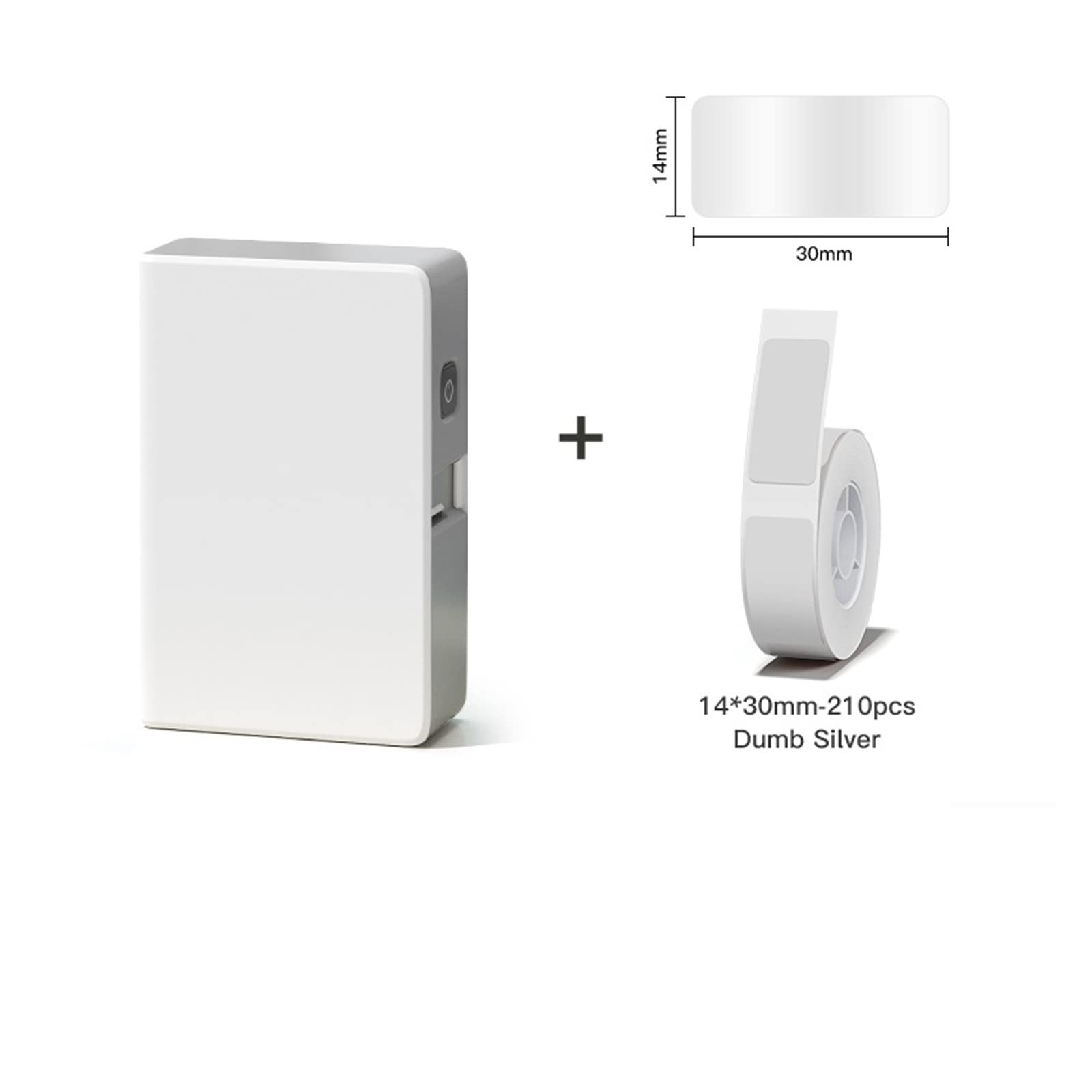 Thermal Transfer Label Printer Ribbon Label Sticker Mini Protable Labeller Maker for Storage(Add 1Silver Label)