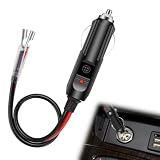 1 Pcs Car Replacement 12V/24V Cigarette Lighter with Male Plug and Lead, For Automobiles, Ships and Other Equipment, Such as Air Purifiers, GPS