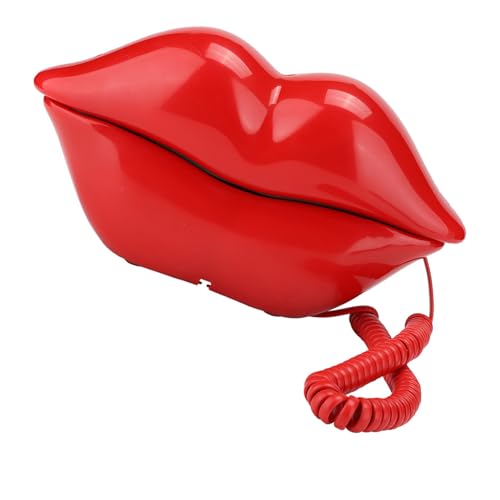 Téléphone en forme de lèvres WX 3061 multifonction à son clair fixe
