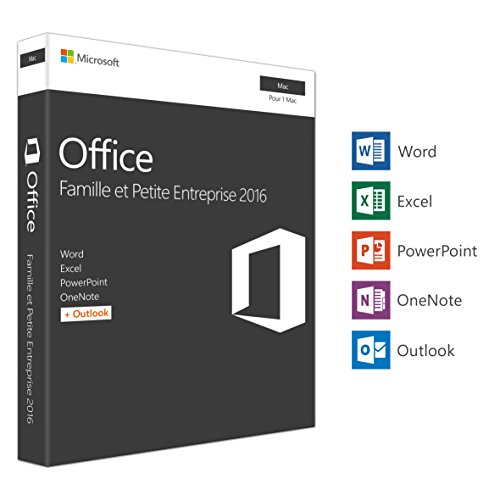 Microsoft Office Famille et Petite Entreprise 2016 | Mac | Box