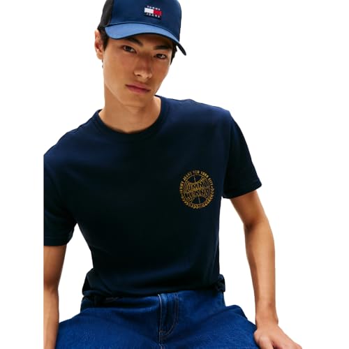 Tommy Jeans Men's Short Sleeve Cotton T-Shirts with Basketball Graphic2