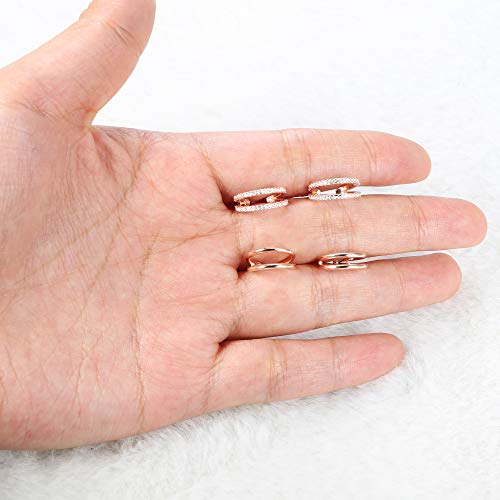 Milacolato S925 Argento Ear Cuff Orecchini Donna