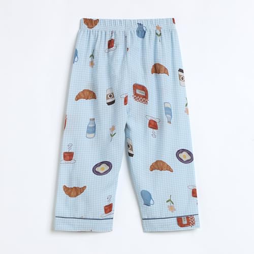 Image of Bamboo Cotton Printed Night Suit for Baby | Sleepwear for Babies | Winter Pajama Set for Kids | Night wear for Baby