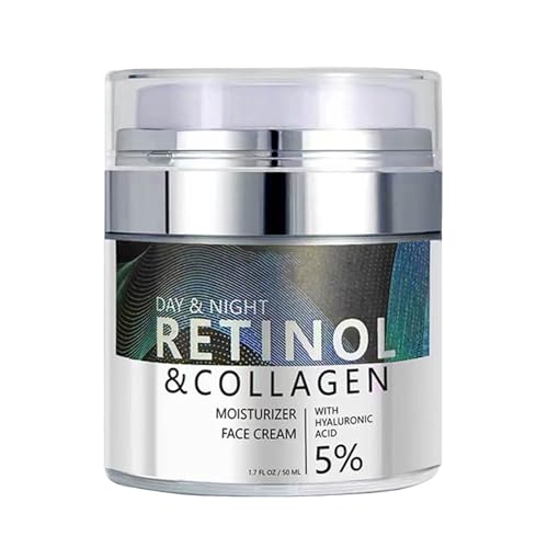 Botella de colágeno reafirmante hidratante para arrugas faciales hidratante e hidratante 50ml Cremas Hidratantes (Green, One Size)
