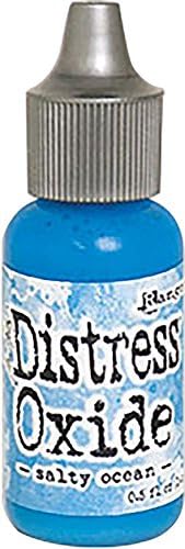 Ranger Salty Ocean Distress Oxide Re-Inker, Synthetic Material, Blue, 2.5 x 2.5 x 7.2 cm
