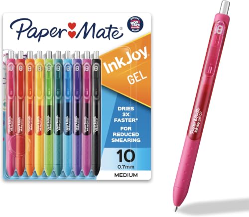 Image of Paper Mate InkJoy Gel Pens Medium Point Assorted,10 Count (Pack of 12)